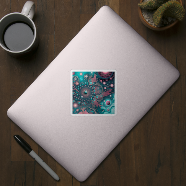 Other Worldly Designs- nebulas, stars, galaxies, planets with feathers by BirdsnStuff
